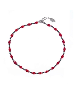 Колье Crespino с кораллом и малахитом Lanzerotti