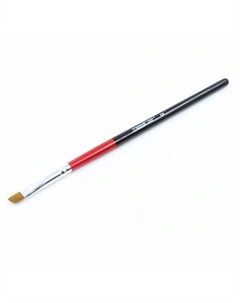 Кисть для наращивания ногтей скошенная 8мм Red and Black Мастер