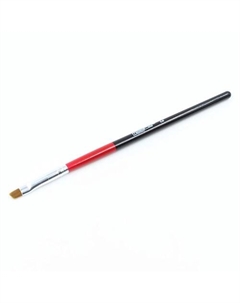 Кисть для наращивания ногтей скошенная 6мм Red and Black Мастер