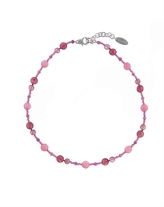 Колье, Monroe, кварц, турмалин, агат, кристаллы Lanzerotti