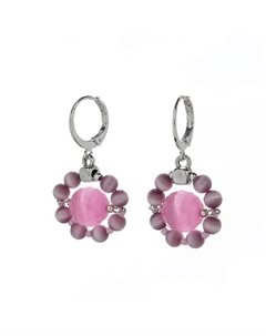 Серьги, Monroe, с кошачьим глазом Lanzerotti