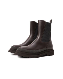 Кожаные челси Brunello cucinelli