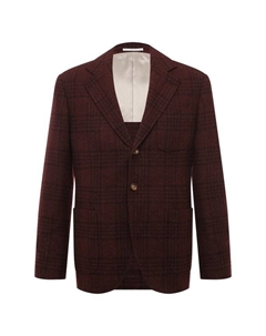 Пиджак из шерсти и шелка Brunello cucinelli