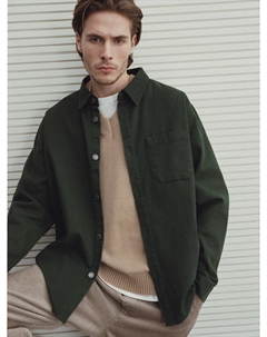 Рубашка свободного кроя из твила Sela