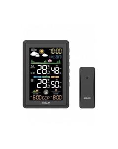 Метеостанция B0360WST2H2PR-V3-BLACK беспроводная с функцией отображения давления, черный Baldr
