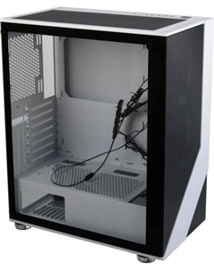 Корпус ATX V-LINE 7713 4711401669012 черный, без БП, боковая панель из закалённого стекла, 2*USB 2.0, USB 3.0 Formula v