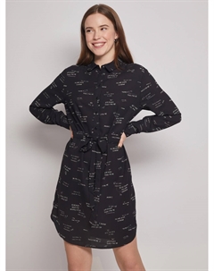 Платье-рубашка с принтом Zolla