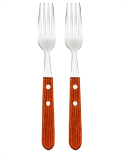 Набор вилок столовых Forte, 2 предмета, с деревянной ручкой (Sr0200) Servitta
