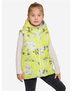 Жилет для девочки Эш принт желто-серый, Желтый Batik
