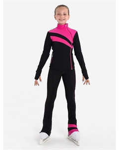 Костюм спортивный для фигуристов "Лучи", Черный Icedress