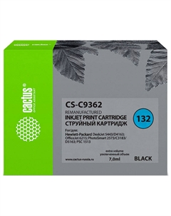 Картридж струйный Cactus CS-C9362 для HP Officejet 6313/6315/Photosmart C3183, черный