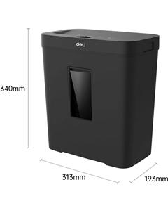 Уничтожитель бумаги (шредер) Deli ET021 черный с автоподачей (секр.P-4) фрагменты 8лист. 12лтр. Cactus