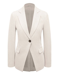 Жакет из хлопка и льна Brunello cucinelli