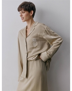 Рубашка оверсайз с вышивкой Sela