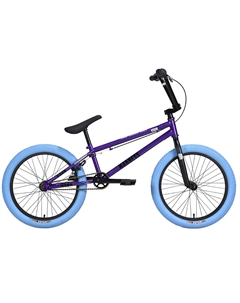 Велосипед Madness BMX 4, 20", 2024, HQ-0014375 (Цвет: серо-фиолетовый/черный/синий) Stark