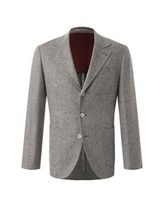 Пиджак из шерсти и шелка Brunello cucinelli