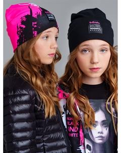 Шапка трикотажная для девочек, 2 шт в комплекте Playtoday tween