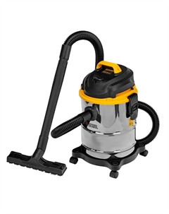 Пылесос строительный SVC15 28201, 1200 Вт, бак 15 л, шланг 2 м Denzel
