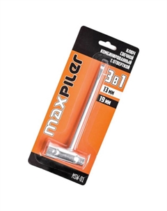 Ключ-отвертка MSW-01, отвертка, ключ 13 мм, ключ 19 мм Maxpiler