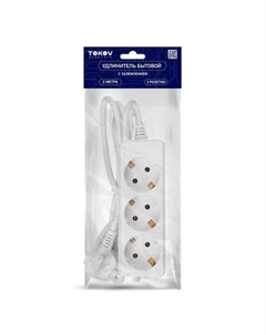 Удлинитель TKE-C01-BU3-2-1-Z (3х2 м, с заземлением) Tokov electric