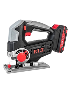 Лобзик аккумуляторный PST20H-80A/1, 20В, 80мм,0-2400об/мин, БЗП, маятн., 1акб 2Ач, ЗУ, кейс P.i.t.
