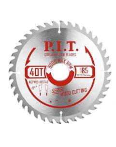 Диск пильный ACTW10-185T40, 185x30/20/16x2,2 мм, 40T P.i.t.