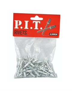 Заклепки алюминиевые HHDR03-0640, 4.0x6 мм, 50 шт в упаковке P.i.t.