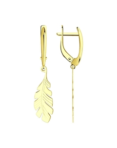 Серьги из желтого золота Sokolov