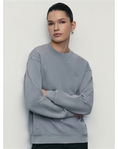 Свитшот со стразами Zarina