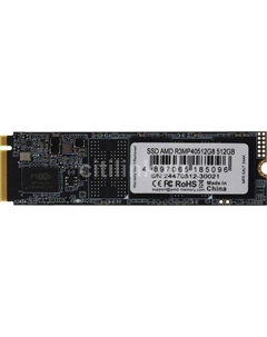SSD накопитель Radeon R3MP40512G8 512ГБ, M.2 2280, PCIe 4.0 x4, NVMe, M.2 Amd