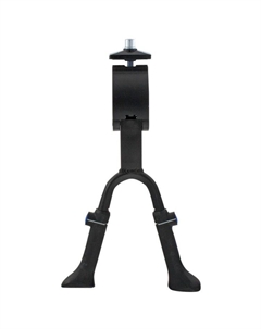 Подножка алюм. 24-28" регулируемая, универс. центр. крепл. с планкой, ДВОЙНАЯ 528гр, черная, 5-430770 M-wave