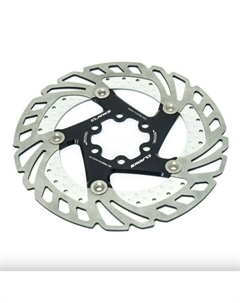 Диск тормозной CLARKS плавающий на алюминиевом пауке CFR-AR18-180-BLK-AM 180мм+6болтов нерж. сталь, 3-836 Clarks