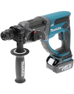 Перфоратор DHR202RF, аккумуляторный, SDS-Plus, 1.9 Дж, 1200 об/мин, 4000 уд/мин, 18V, 3 А·ч, Li-Ion, один акб, 3.5кг Makita