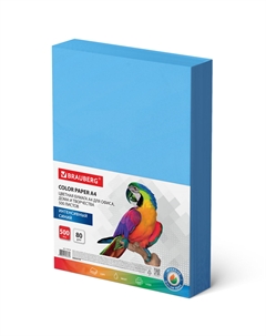 Бумага A4 80 г/м² 500 листов, светло-синий BRAUBERG (115214) Brauberg