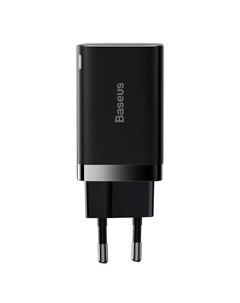 Сетевое зарядное устройство BASEUS Super Si Pro Quick Charger C+U 30W CCSUPP-E01 30 Вт, USB, EU, USB type-C, Quick Charge, PD, черный (CCSUPP-E01) Baseus