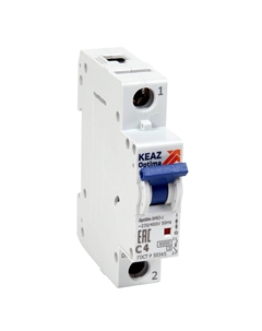 Выключатель автоматический КЭАЗ BM63 OptiDin однополюсный (1P/1П) 3А C 6кА (260509) Кэаз