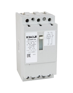 Выключатель автоматический КЭАЗ АЕ2046М-100-25А трехполюсный (3P/3П) 25А 4 кА (104621) Кэаз