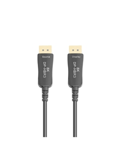 Кабель DisplayPort(20M)-DisplayPort(20M) 4K/8K, v1.4/1.4, 20 м, черный AD3753A-20.0 (AD3753A-20.0) Iopen