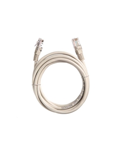 Патч-корд UTP кат.5e, 3 м, RJ45-RJ45, серый, CU, LSZH, (N.BC.FTP.5e-3.0m-2-lszh) Netko
