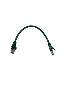 Патч-корд UTP кат.5e, 0.25 м, RJ45-RJ45, зеленый, LSZH, (N.BC.UTP.5e-0.25m-7-lszh) Netko
