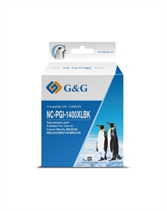 Картридж струйный G&G NC-PGI-1400XLBK (PGI-1400XLBK/9185B001), черный, совместимый, 36 мл, для Canon MB2050 / MB2350 / MB2040 / MB2340 G&g