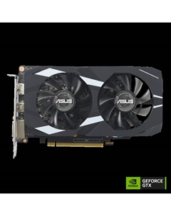 Видеокарта NVIDIA GeForce GTX 1650 DUAL-GTX1650-4GD6-P-EVO, 4Gb GDDR6, 128 бит, PCI-E, DVI, HDMI, DP, Retail (90YV0EZE-M0NA00) Asus