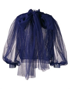 Palomo spain блузка plumeti из тюля m синий Palomo spain