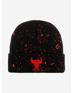 Шапка с отворотом MITCHELL NESS HCFK5815-CBUYYPPPBLCK Chicago Bulls NBA (черный), Черный Mitchell and ness