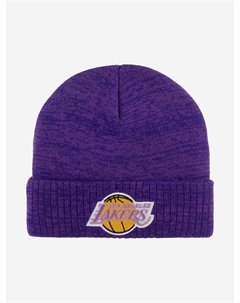 Шапка с отворотом MITCHELL NESS KTCFMM19260-LALPURP Los Angeles Lakers NBA (фиолетовый), Фиолетовый Mitchell and ness
