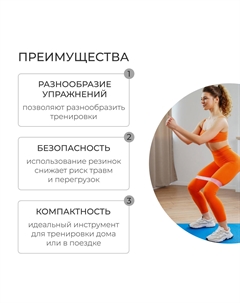 Фитнес-резинка, 30×5×0.12 см, нагрузка 15 кг, цвет пудровый Onlytop