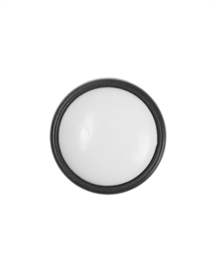 Ручка-кнопка рк101, d=32 мм, пластик, цвет черный с белой вставкой, 8 шт. Cappio