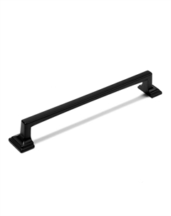 Ручка-скоба rsc038, цинк, м/о 160 мм, цвет черный, 4 шт. Cappio