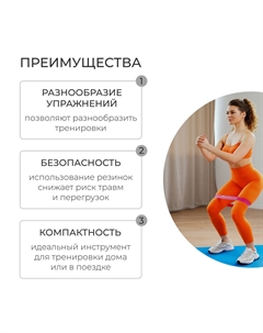 Фитнес-резинка onlitop, 30×5×0.14 см, нагрузка 25 кг, цвет малиновый Onlytop