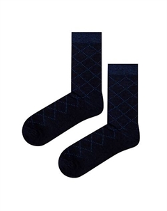 Носки Ромбы Dark Blue Dega